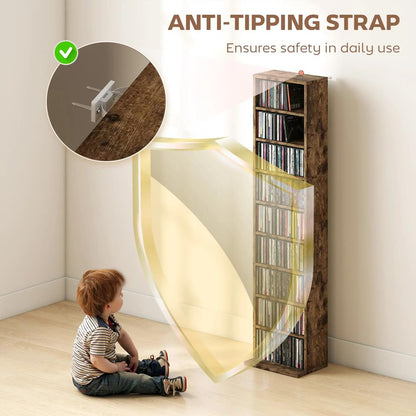 HOMCOM 260 Narrow CD Storage Unit Additional View 39