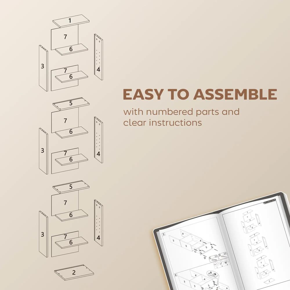 HOMCOM 260 Narrow CD Storage Unit Additional View 40