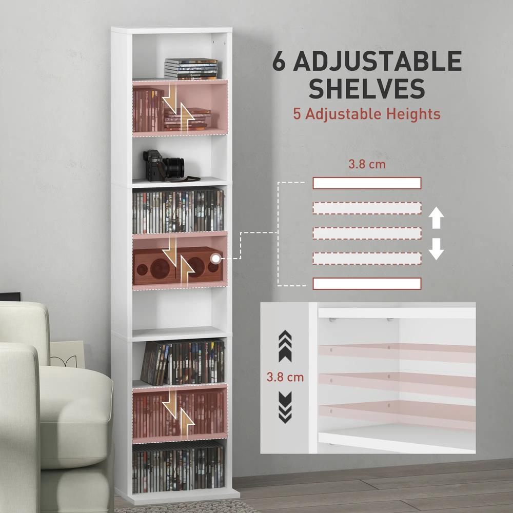 HOMCOM 260 Narrow CD Storage Unit Additional View 52