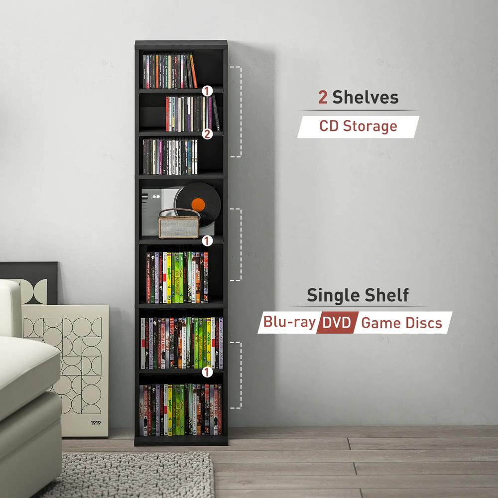 HOMCOM 260 Narrow CD Storage Unit Additional View 8