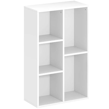HOMCOM 2-Tier Bookshelf with 5 Compartments Additional View 12