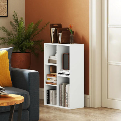 HOMCOM 2-Tier Bookshelf with 5 Compartments Additional View 13