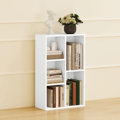 HOMCOM 2-Tier Bookshelf with 5 Compartments Additional View 18