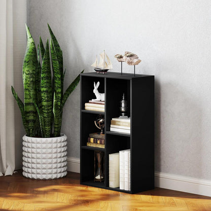 HOMCOM 2-Tier Bookshelf with 5 Compartments Additional View 8