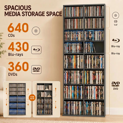 HOMCOM 640 CD Storage Tower Additional View 15