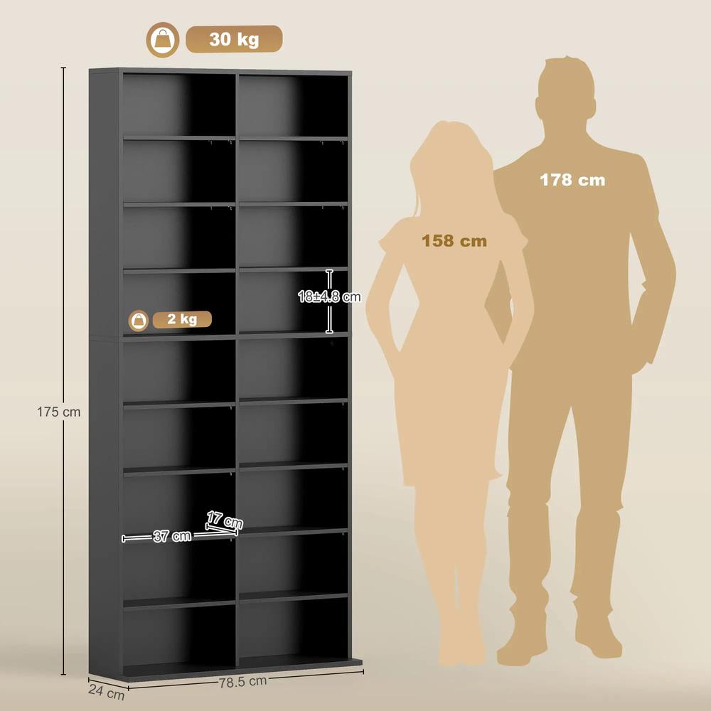 HOMCOM 640 CD Storage Tower Additional View 3