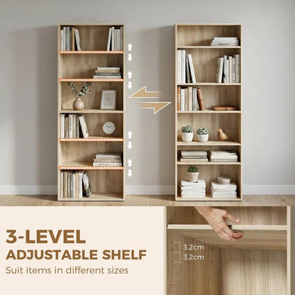 HOMCOM Six Shelf Bookcase Additional View 16