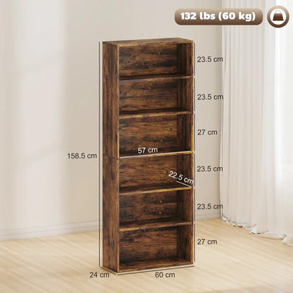 HOMCOM Six Shelf Bookcase Additional View 27