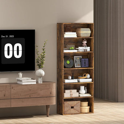 HOMCOM Six Shelf Bookcase Additional View 32