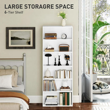 HOMCOM Six Shelf Bookcase Additional View 39