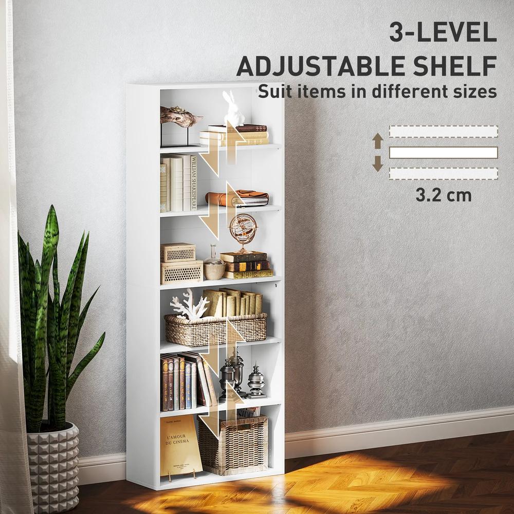 HOMCOM Six Shelf Bookcase Additional View 40