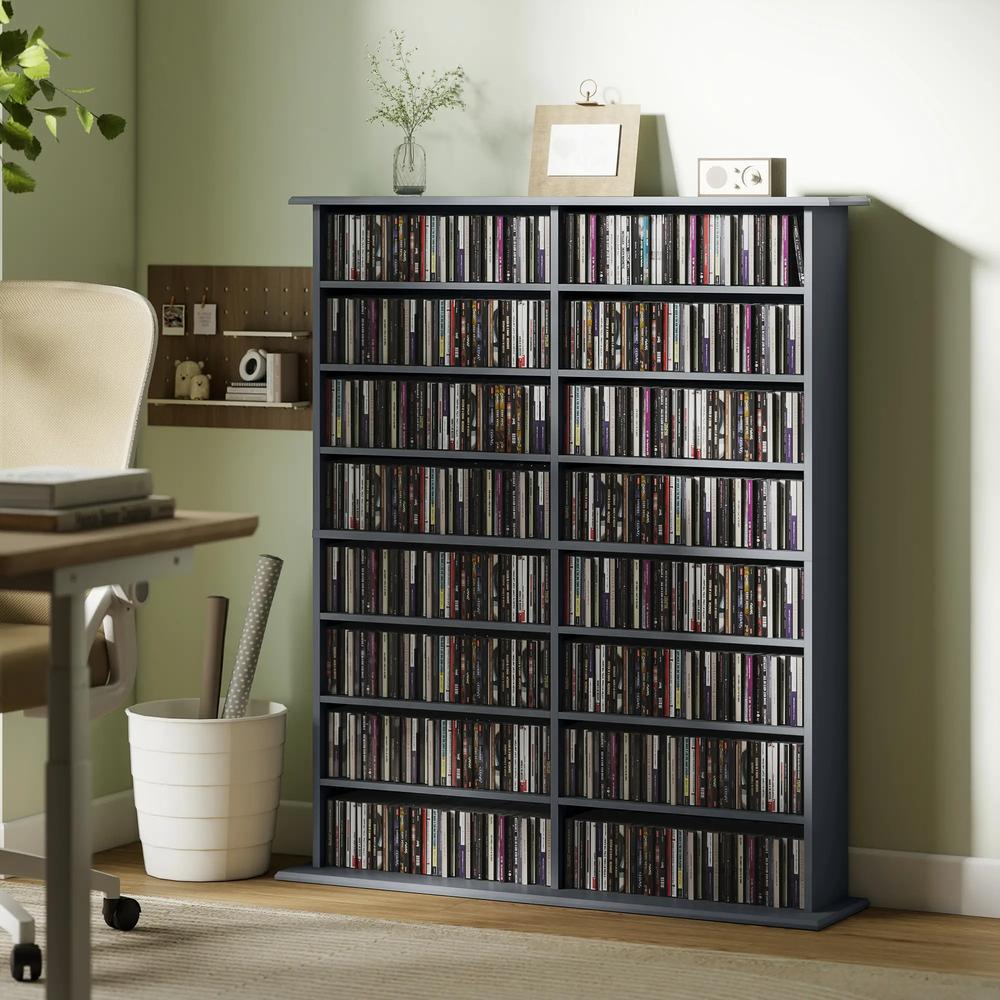 HOMCOM 16-Compartment Media Shelf Additional View 13