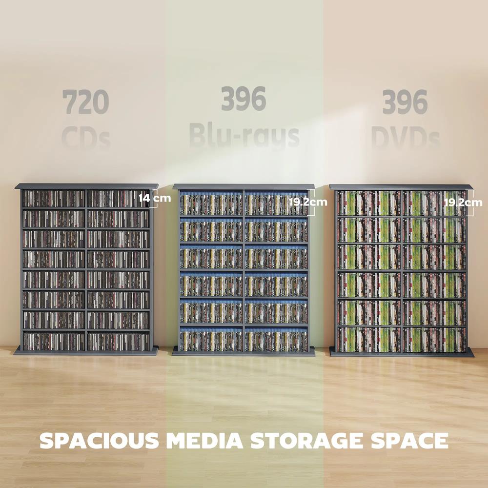 HOMCOM 16-Compartment Media Shelf Additional View 15