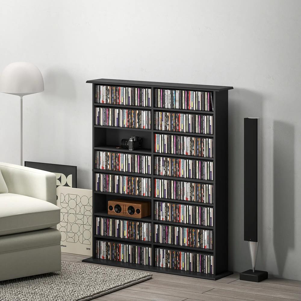 HOMCOM 16-Compartment Media Shelf Additional View 2