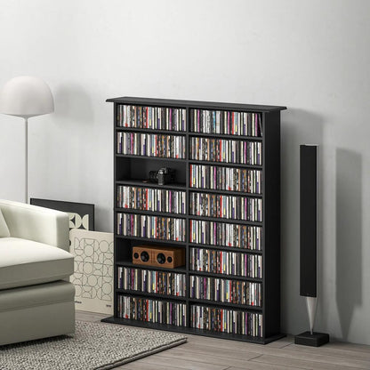 HOMCOM 16-Compartment Media Shelf Additional View 2