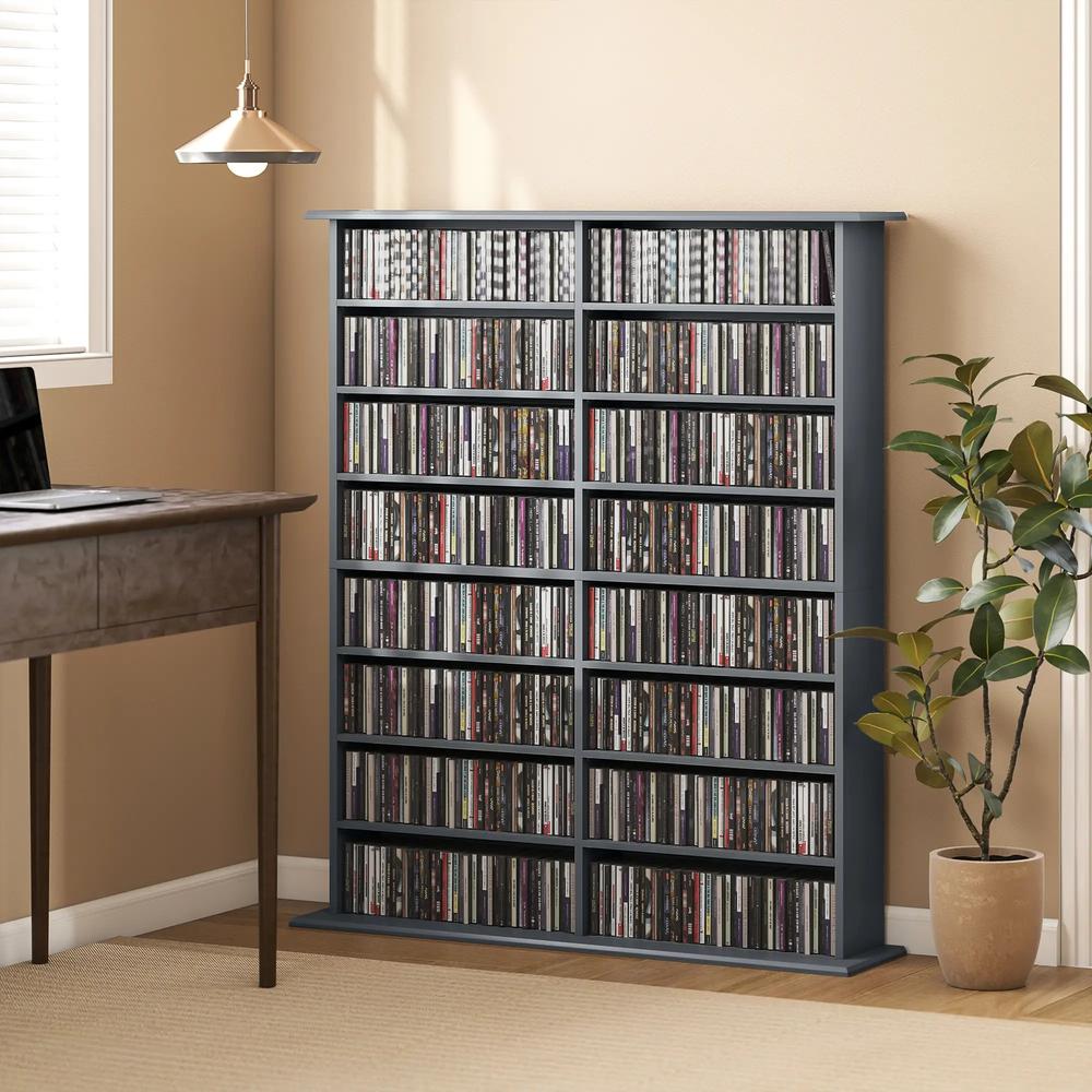 HOMCOM 16-Compartment Media Shelf Additional View 21
