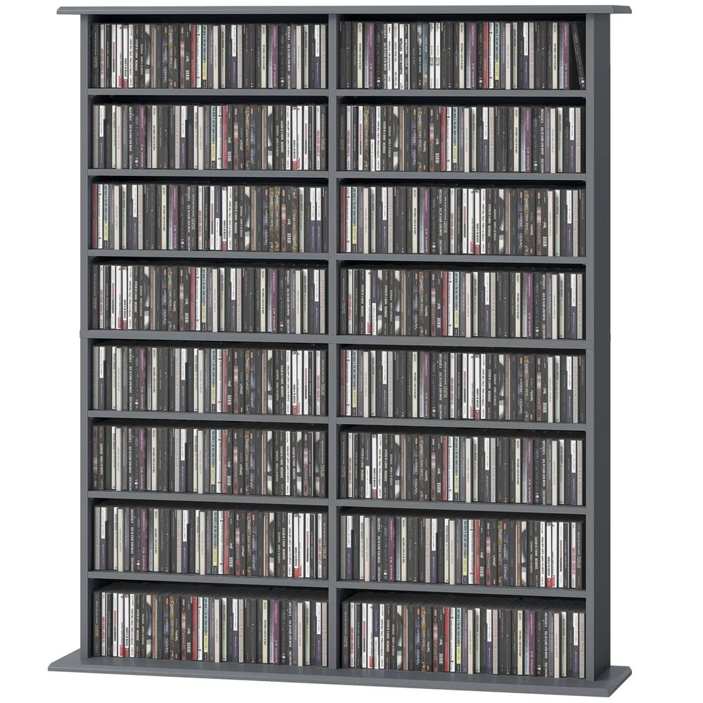 HOMCOM 16-Compartment Media Shelf Additional View 22