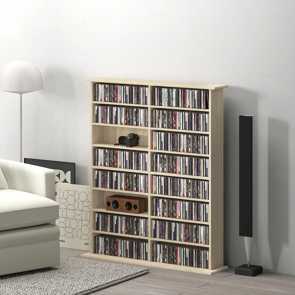 HOMCOM 16-Compartment Media Shelf Additional View 24