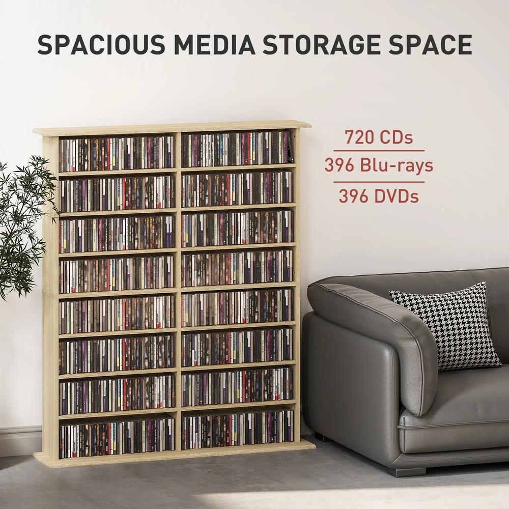 HOMCOM 16-Compartment Media Shelf Additional View 26