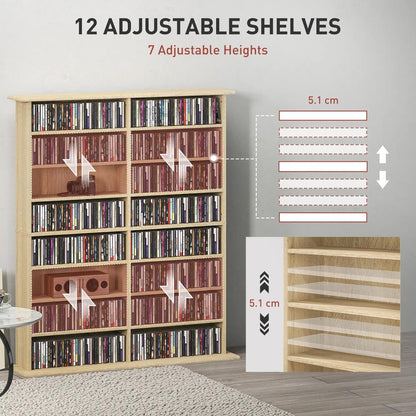 HOMCOM 16-Compartment Media Shelf Additional View 27