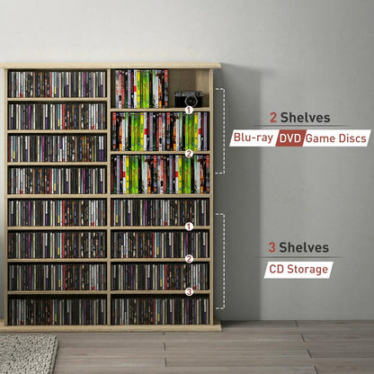 HOMCOM 16-Compartment Media Shelf Additional View 30