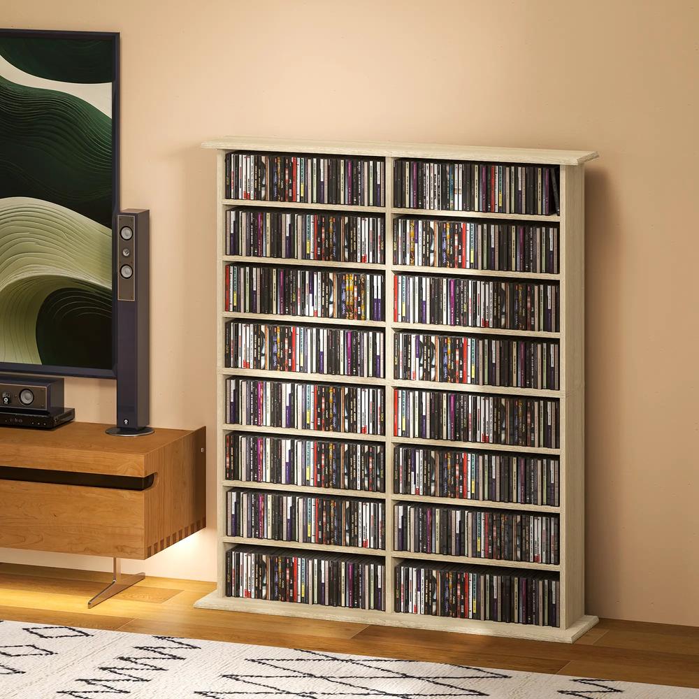 HOMCOM 16-Compartment Media Shelf Additional View 32
