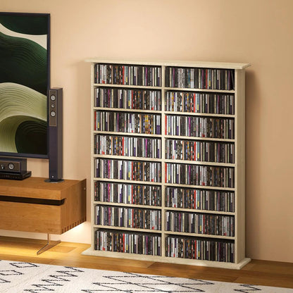 HOMCOM 16-Compartment Media Shelf Additional View 32