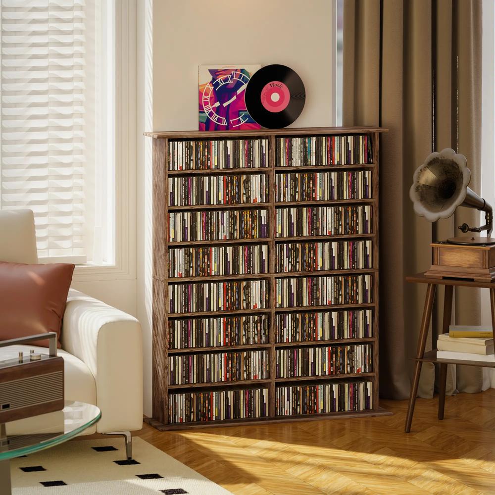 HOMCOM 16-Compartment Media Shelf Additional View 35