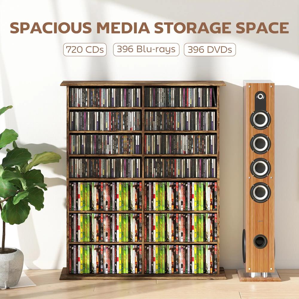 HOMCOM 16-Compartment Media Shelf Additional View 37