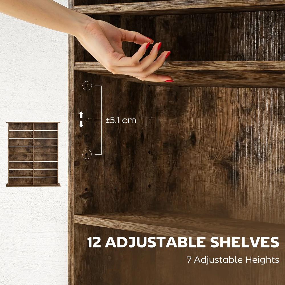 HOMCOM 16-Compartment Media Shelf Additional View 38