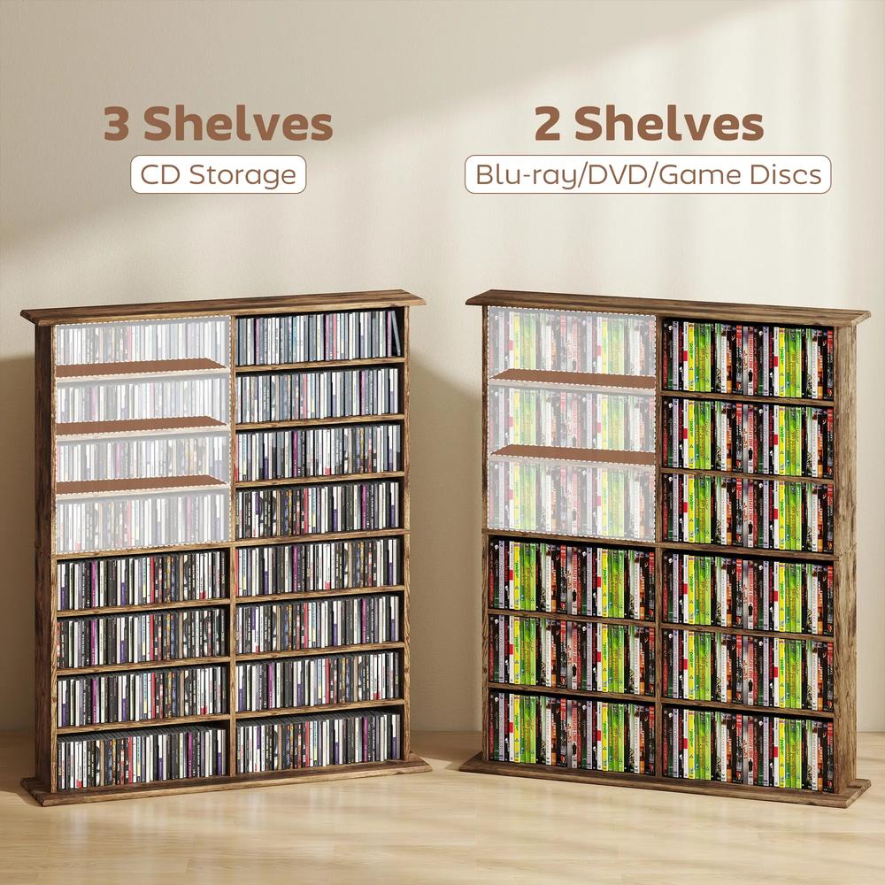 HOMCOM 16-Compartment Media Shelf Additional View 41