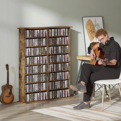 HOMCOM 16-Compartment Media Shelf Additional View 42
