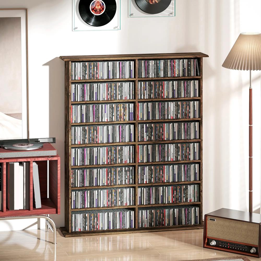 HOMCOM 16-Compartment Media Shelf Additional View 43