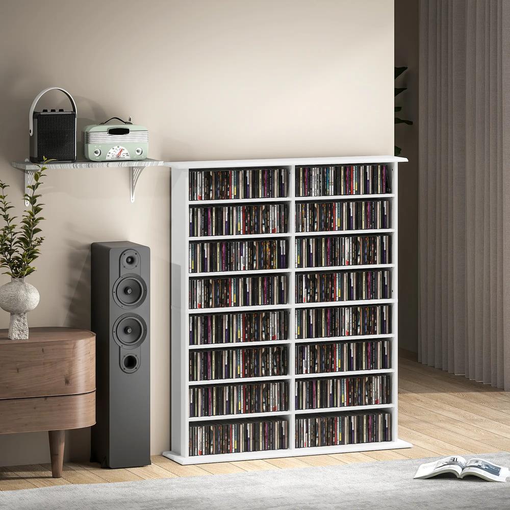 HOMCOM 16-Compartment Media Shelf Additional View 53