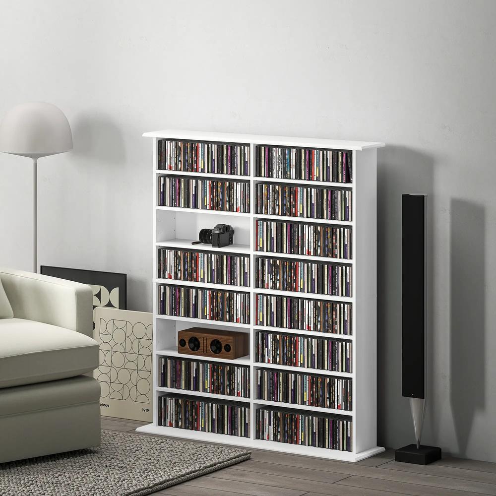 HOMCOM 16-Compartment Media Shelf Additional View 54