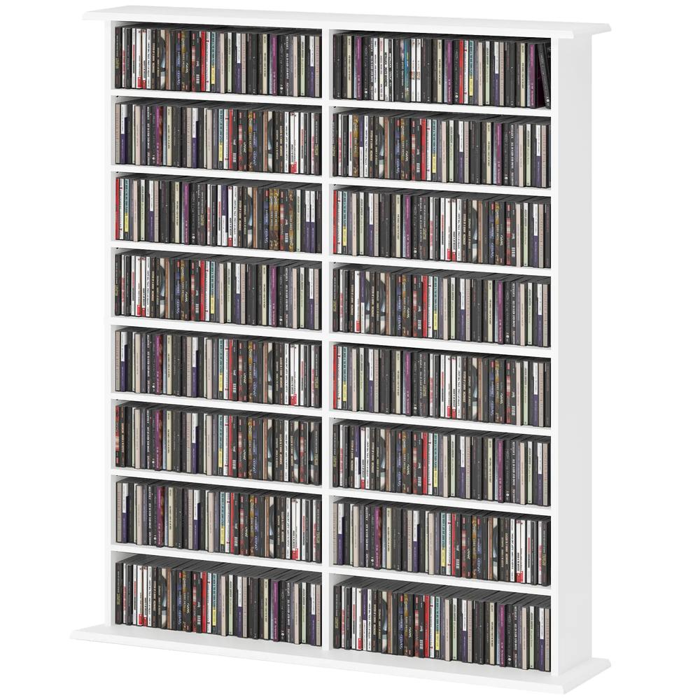 HOMCOM 16-Compartment Media Shelf Additional View 55