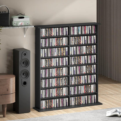 HOMCOM 16-Compartment Media Shelf Additional View 9