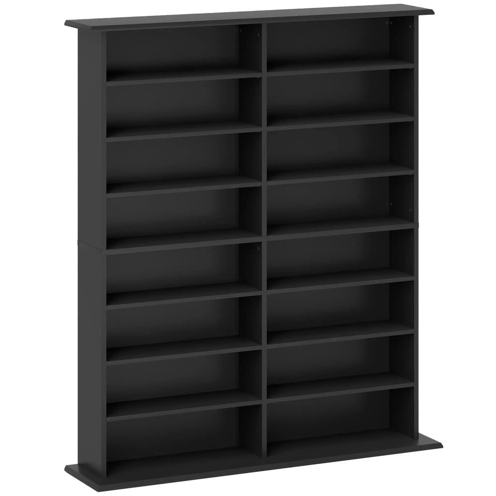 HOMCOM 16-Compartment Media Shelf