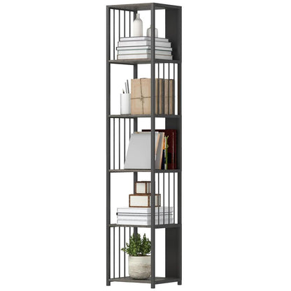 HOMCOM 5-Tier Bookshelf with Steel Frame Additional View 11