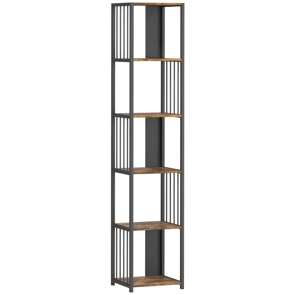 HOMCOM 5-Tier Bookshelf with Steel Frame Additional View 12