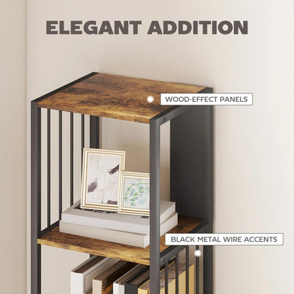 HOMCOM 5-Tier Bookshelf with Steel Frame Additional View 16