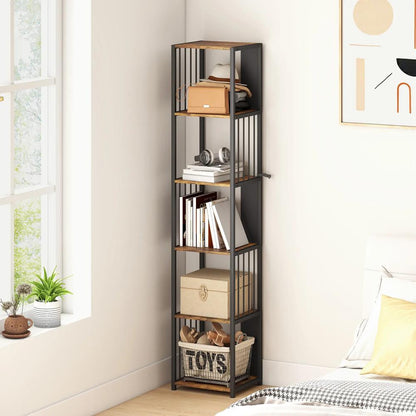 HOMCOM 5-Tier Bookshelf with Steel Frame Additional View 18