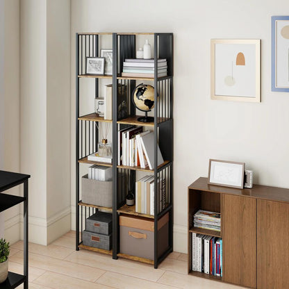 HOMCOM 5-Tier Bookshelf with Steel Frame Additional View 19