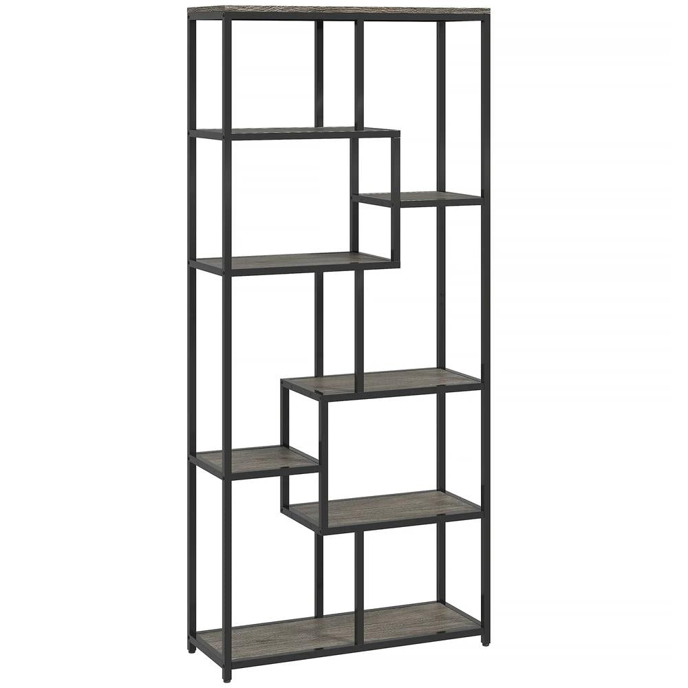 HOMCOM Seven-Tier Geometric Bookcase Additional View 12