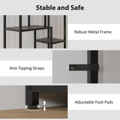 HOMCOM Seven-Tier Geometric Bookcase Additional View 16