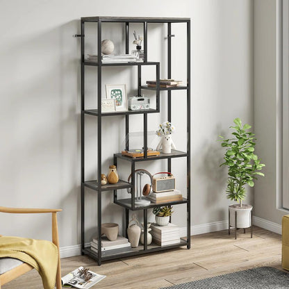 HOMCOM Seven-Tier Geometric Bookcase Additional View 18