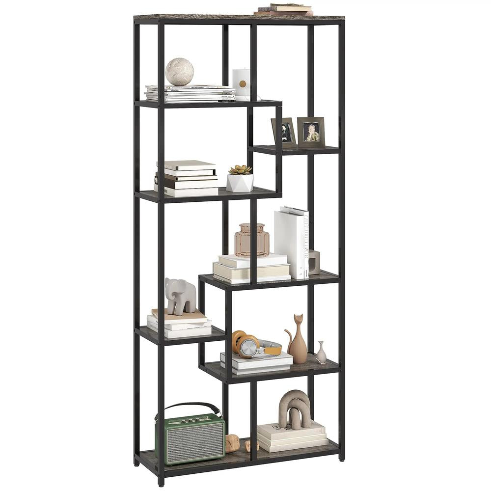 HOMCOM Seven-Tier Geometric Bookcase Additional View 21
