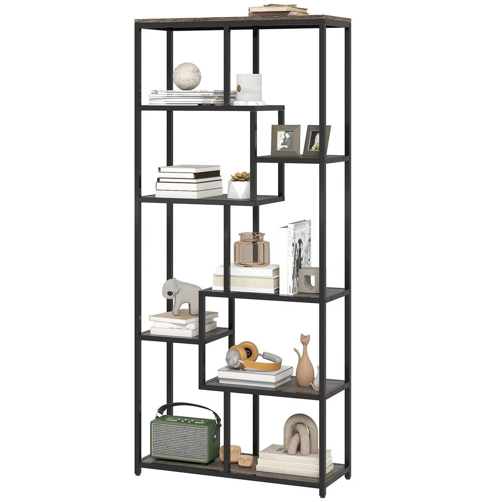 HOMCOM Seven-Tier Geometric Bookcase Additional View 22