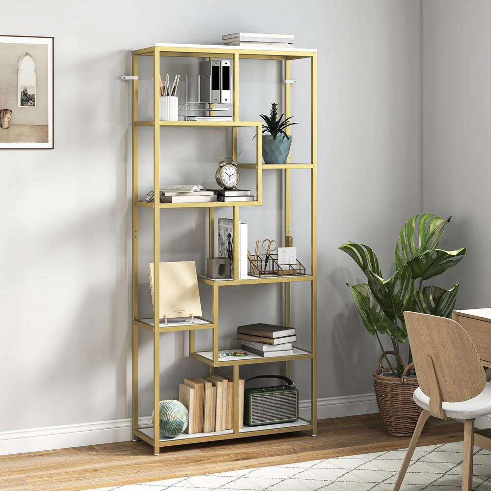 HOMCOM Seven-Tier Geometric Bookcase Additional View 24