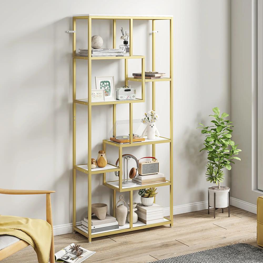 HOMCOM Seven-Tier Geometric Bookcase Additional View 29